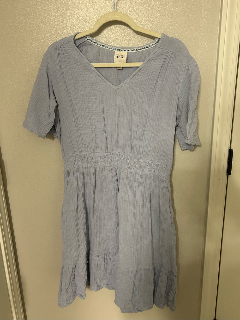 Knox Rose Light Blue V-Neck Dress